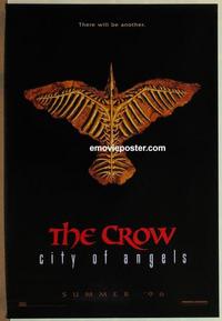 h699 CROW CITY OF ANGELS teaser one-sheet movie poster '96 Vincent Perez