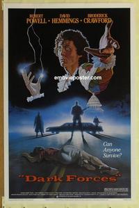 h700 DARK FORCES one-sheet movie poster '84 Caidin, can anyone survive?