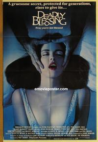 b621 DEADLY BLESSING int'l style one-sheet movie poster '81 Wes Craven