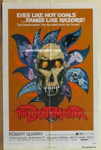 b623 DEATHMASTER one-sheet movie poster '72 AIP, wild horror image!