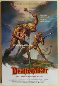 b626 DEATHSTALKER one-sheet movie poster '84 cool Boris Vallejo art!