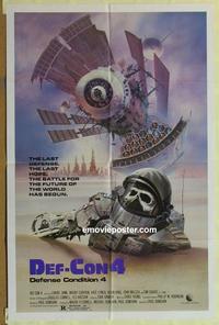 b627 DEF-CON 4 one-sheet movie poster '84 post apocalyptic sci-fi!