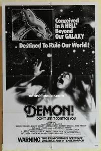 b725 GOD TOLD ME TO one-sheet movie poster '76 Demon!, Tony Lo Bianco