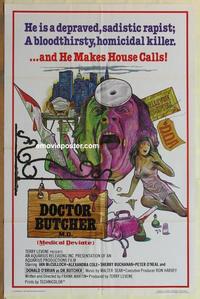 b638 DOCTOR BUTCHER MD one-sheet movie poster '81 Medical Deviate, Italian