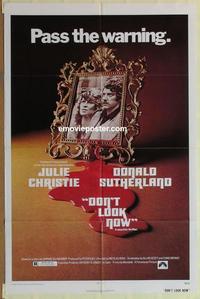 b642 DON'T LOOK NOW one-sheet movie poster '74 Nicholas Roeg, Sutherland
