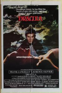 b648 DRACULA style B one-sheet movie poster '79 Frank Langella, Olivier