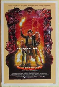 h714 DREAMSCAPE one-sheet movie poster '84 Dennis Quaid, Drew Struzan art!