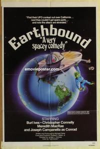 b658 EARTHBOUND one-sheet movie poster '81 Ives, Connelly