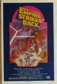 b663 EMPIRE STRIKES BACK 1sh movie poster R82 George Lucas classic!
