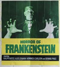 b034 HORROR OF FRANKENSTEIN English six-sheet movie poster '71 Hammer