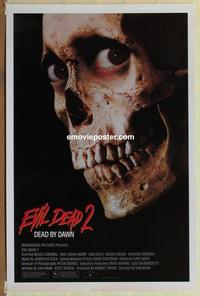 h730 EVIL DEAD 2 one-sheet movie poster '87 Sam Raimi, Bruce Campbell