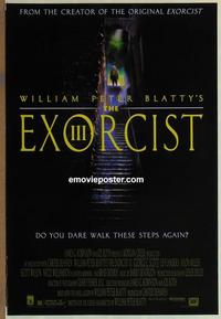 h731 EXORCIST 3 DS one-sheet movie poster '90 George C. Scott, Blatty