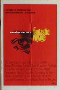 b681 FANTASTIC VOYAGE one-sheet movie poster '66 Raquel Welch, Boyd