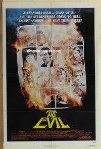 b682 FEAR NO EVIL one-sheet movie poster '81 high school in Hell!