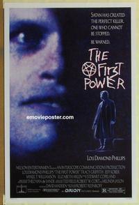 h738 FIRST POWER DS one-sheet movie poster '90 Lou Diamond Phillips, horror!