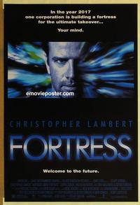 h740 FORTRESS one-sheet movie poster '93 Chistopher Lambert, Kurtwood Smith
