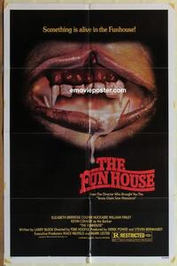 b710 FUNHOUSE one-sheet movie poster '81 Tobe Hooper carnival horror!