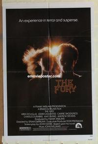b711 FURY one-sheet movie poster '78 Brian De Palma, Kirk Douglas