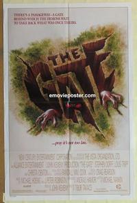 b716 GATE one-sheet movie poster '86 really cool horror artwork image!