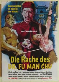 b199 VENGEANCE OF FU MANCHU German movie poster '67 Christopher Lee