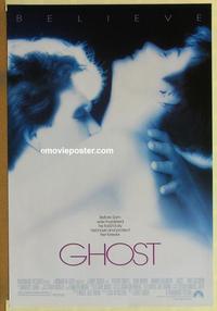 h753 GHOST DS one-sheet movie poster '90 Patrick Swayze, Demi Moore