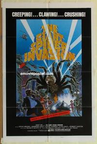b723 GIANT SPIDER INVASION one-sheet movie poster '75 really big bugs!