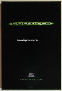 h757 GODZILLA DS teaser one-sheet movie poster '98 Matthew Broderick