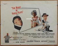 b385 BEAST OF YUCCA FLATS half-sheet movie poster '62 Tor Johnson, horror!