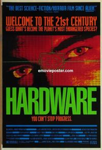 h763 HARDWARE DS one-sheet movie poster '90 Dylan McDermott, Iggy Pop