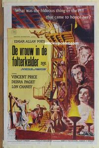 b745 HAUNTED PALACE one-sheet movie poster '63 Vincent Price, Chaney