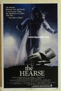 b751 HEARSE one-sheet movie poster '80 Trish Van Devere, horror!