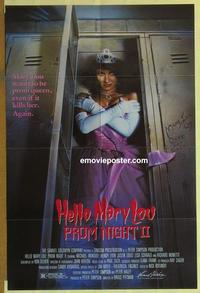 b754 HELLO MARY LOU: PROM NIGHT 2 one-sheet movie poster '87 great image!
