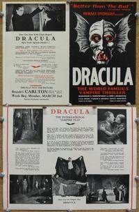 h183 DRACULA movie herald '31 the stage play, not the movie!