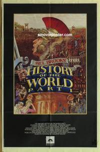 b759 HISTORY OF THE WORLD PART I one-sheet movie poster '81 Mel Brooks