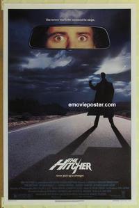 h772 HITCHER one-sheet movie poster '86 Rutger Hauer, C. Thomas Howell