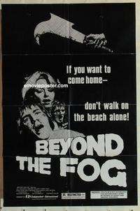 b762 HORROR ON SNAPE ISLAND one-sheet movie poster R80 Beyond the Fog!