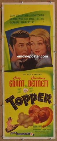 b467 TOPPER insert movie poster R44 Constance Bennett, Cary Grant