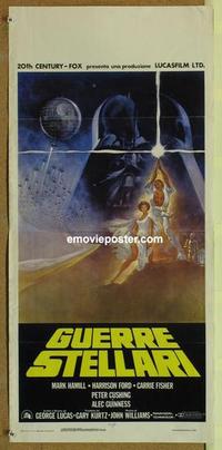 b114 STAR WARS Italian locandina movie poster '77 George Lucas, Ford