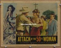 h295 ATTACK OF THE 50 FT WOMAN movie lobby card #4 '58 Hayes