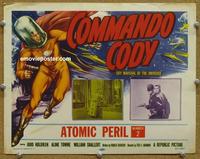 h330 COMMANDO CODY Chap 2 movie lobby card '53 full color w/cool image!