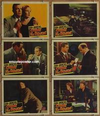 h556 NIGHT OF THE DEMON 6 movie lobby cards '57 Jacques Tourneur