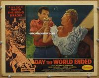 h340 DAY THE WORLD ENDED movie lobby card #8 '56 Roger Corman