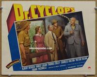 h349 DOCTOR CYCLOPS #4 movie lobby card '40 Albert Dekker with cast!