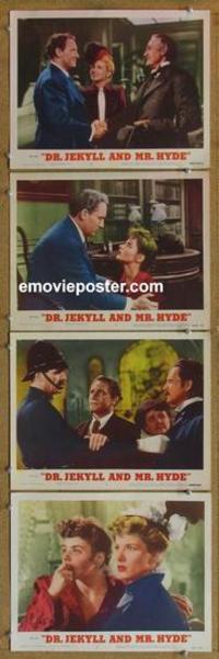 h577 DR JEKYLL & MR HYDE 4 movie lobby cards R54 Spencer Tracy