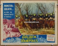 h376 GOLIATH & THE VAMPIRES movie lobby card #6 '64 cool vampires!
