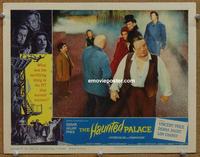 h381 HAUNTED PALACE movie lobby card #4 '63 Vincent Price, Chaney