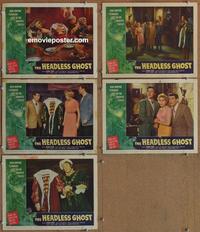 h567 HEADLESS GHOST 5 movie lobby cards '59 AIP teen horror!