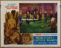 h382 HERCULES & THE CAPTIVE WOMEN movie lobby card #2 '63 Reg Park