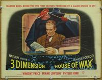 h392 HOUSE OF WAX movie lobby card #3 '53 great color 3-D image!