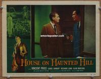 h395 HOUSE ON HAUNTED HILL movie lobby card #6 '59 Vincent Price